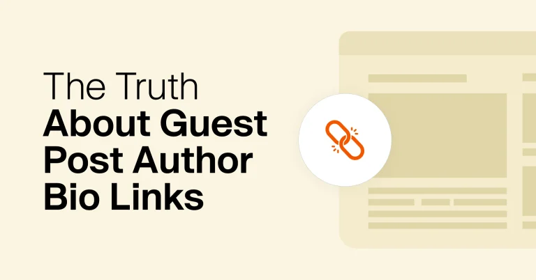 Misconceptions About Links from the Guest Post Author Bio Section