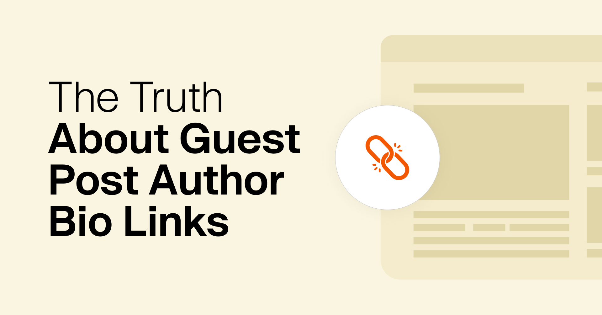 Misconceptions About Links from the Guest Post Author Bio Section