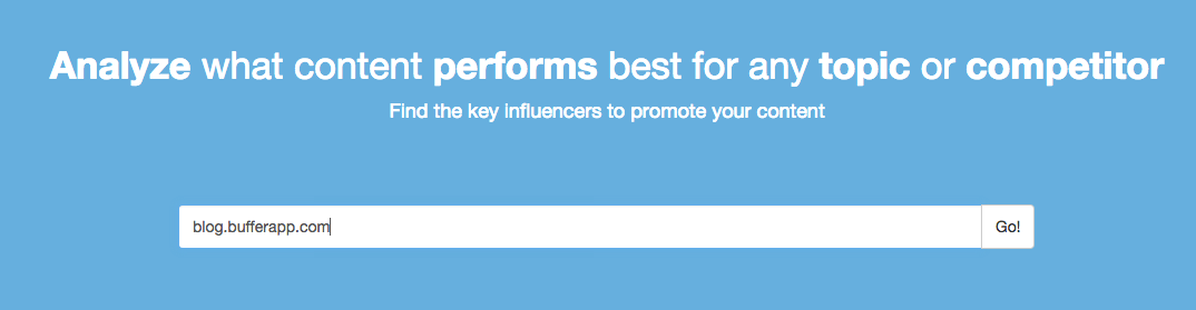 Anlayze what content performs best for any topic or competitor’s blog