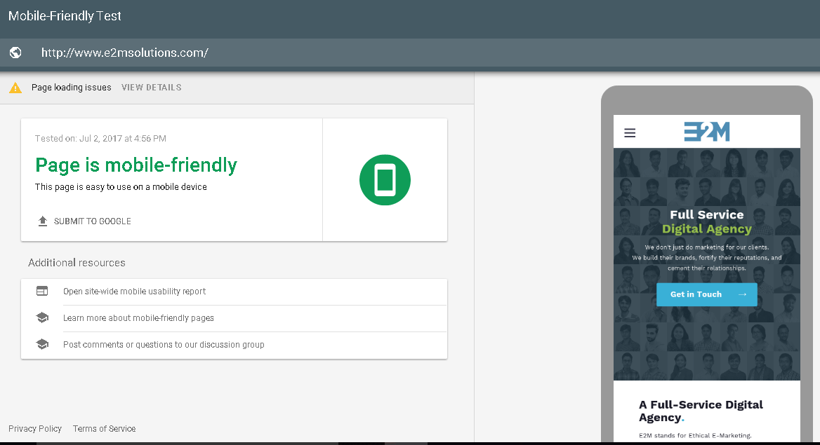 Mobile-friendly Test