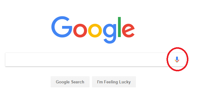Google Voice Search in Chrome