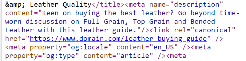 Smart meta description with keywords
