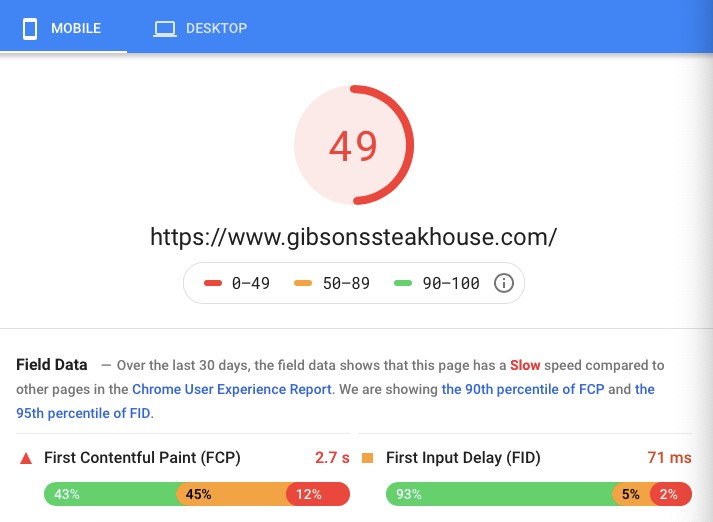 Site Speed with Googles Pagespeed Insights Tool