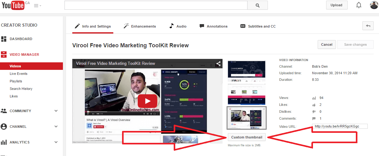 How to Add Custom Thumbnail to Youtube Video