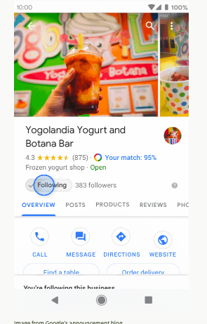 GMB Page in Knowledge Panel