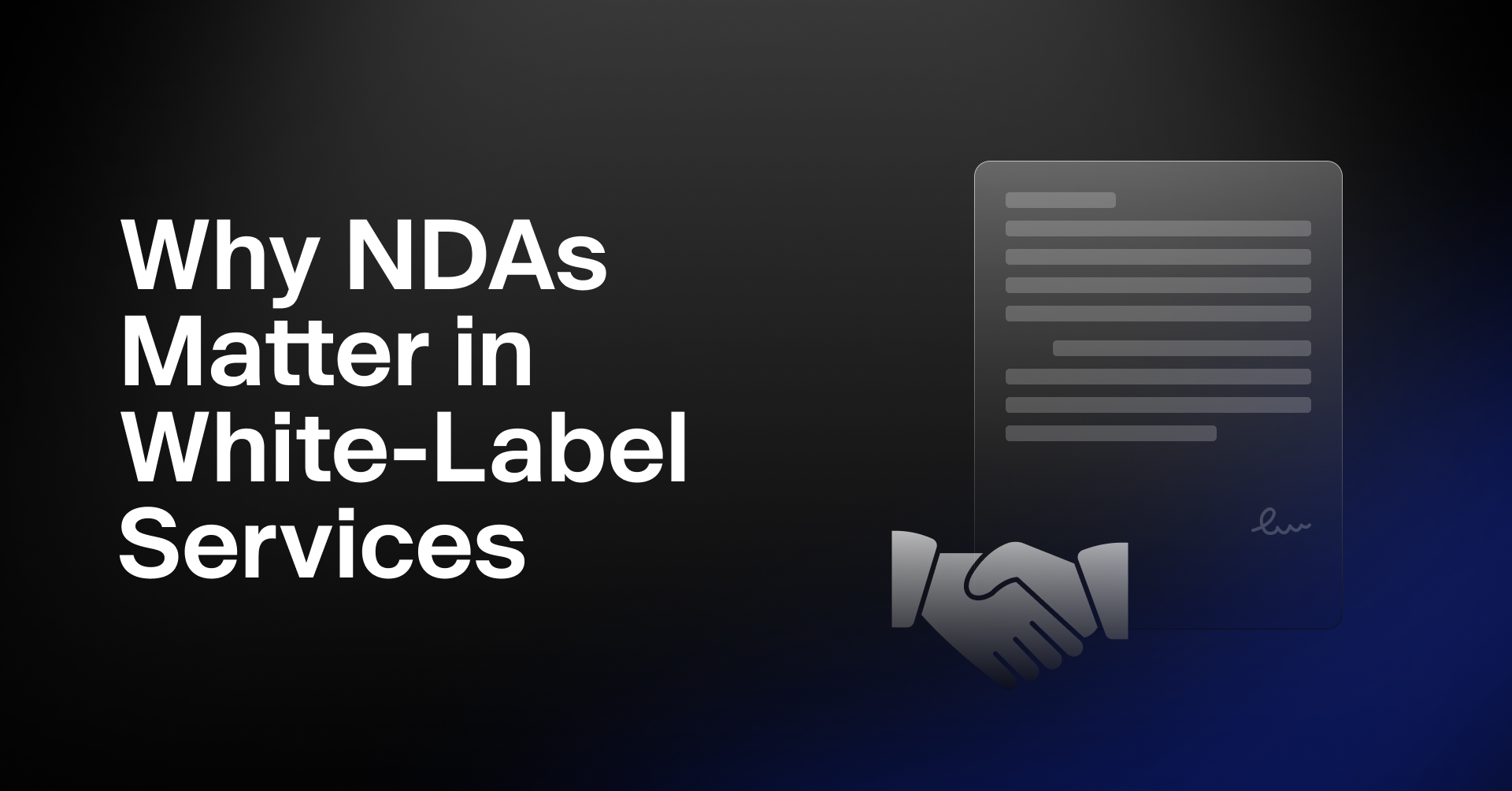 Why is a Non Disclosure Agreement Important for White Labeled Services