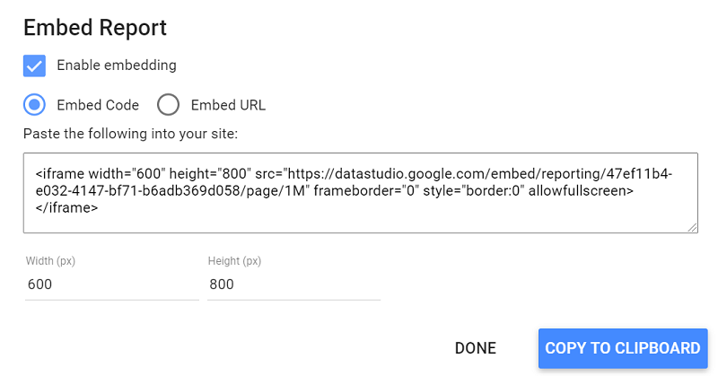Embed The Report Embed Report Function
