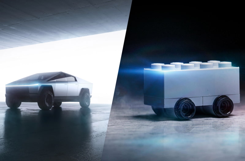 Lego’s take on the Tesla's Cybertruck.
