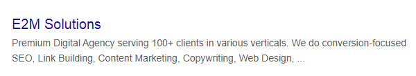 E2M Meta Description