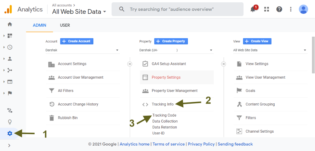 Universal Analytics Property