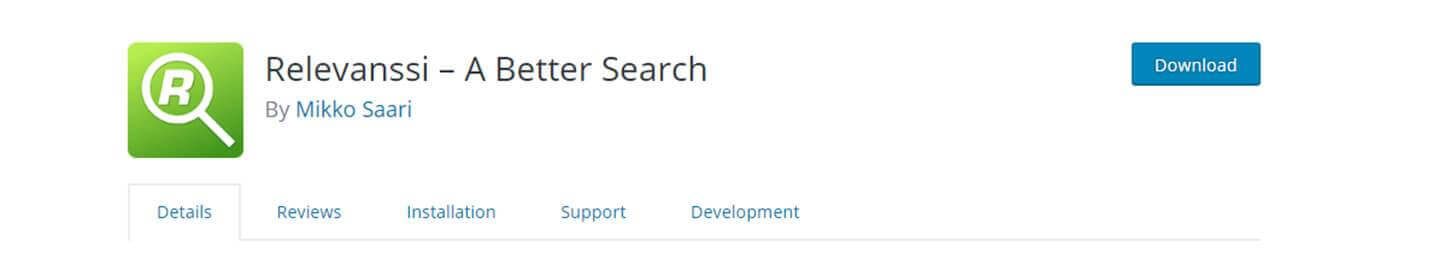 Relevanssi tool