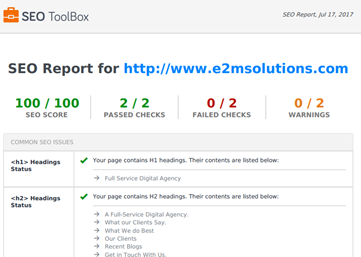 How to conduct H1 Tag audit with SEO SiteCheckup