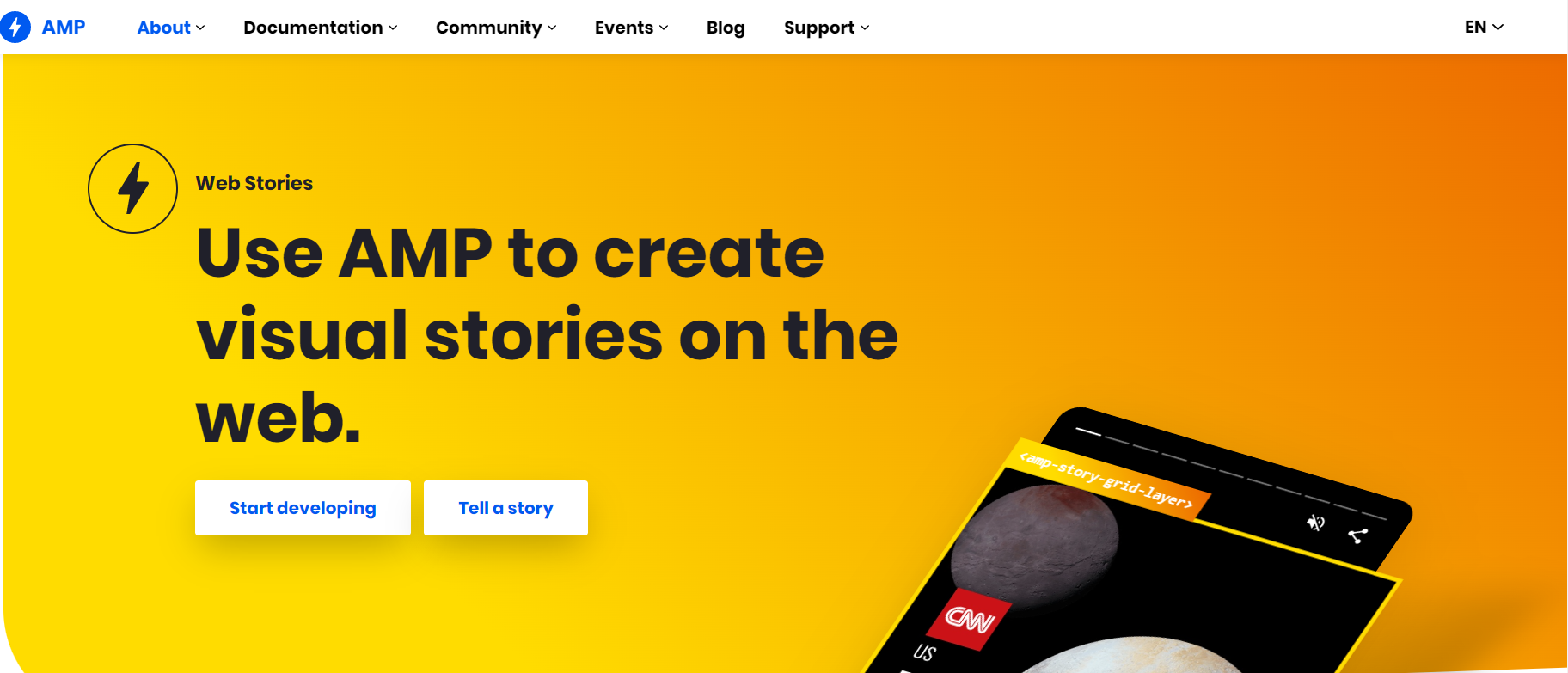 AMP.Dev - Web Story designing tool