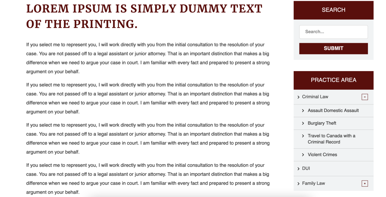 Use Sidebar on Each Page