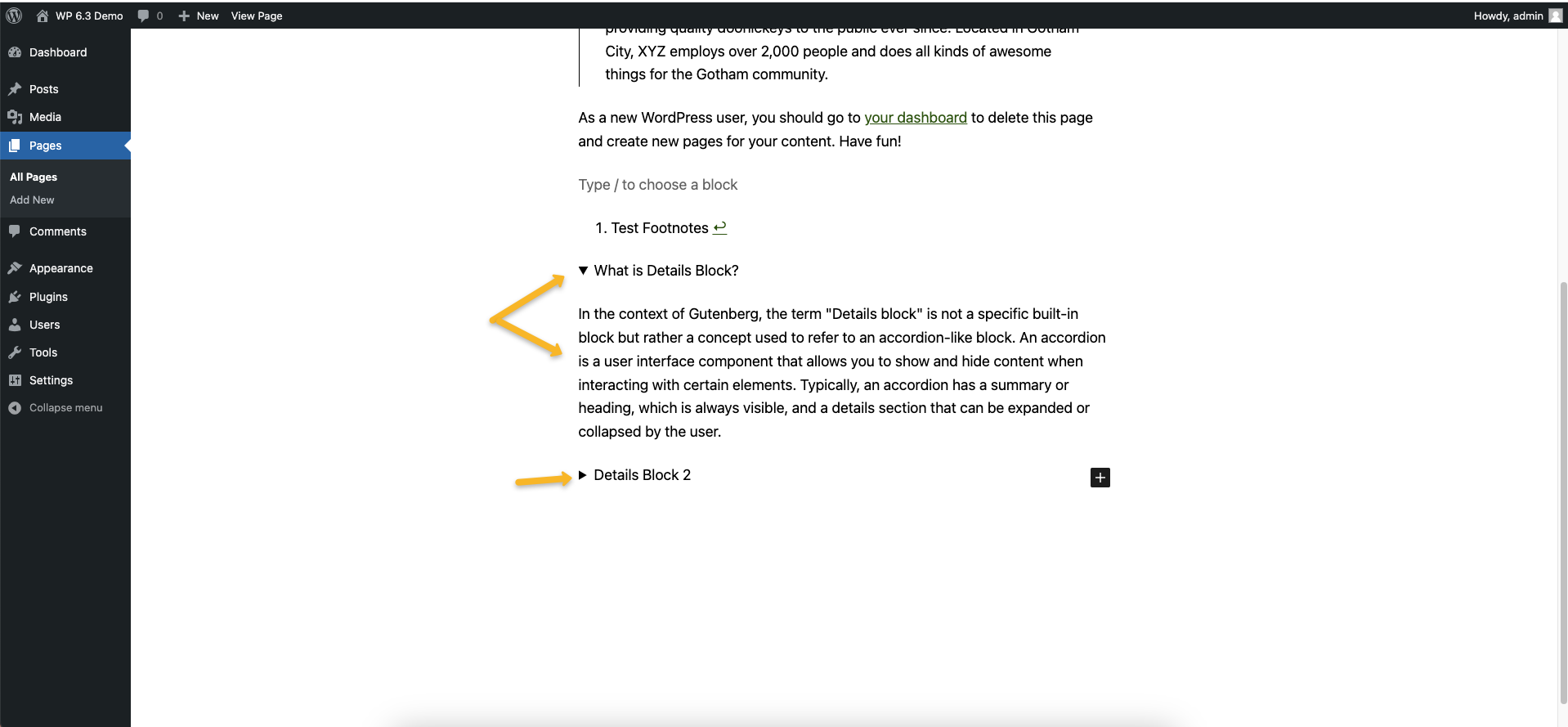 wp 6.3 details block