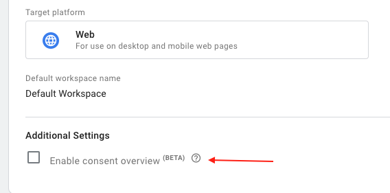 Click ‘Enable consent preview (BETA)’ – and ‘Save’