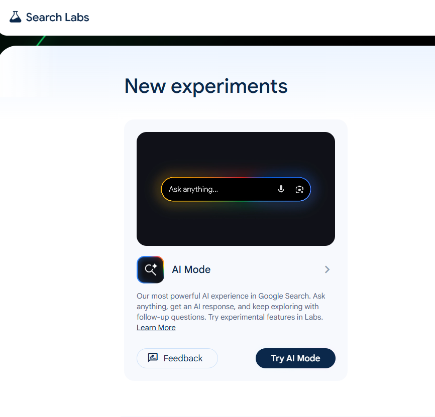How to Access AI Mode