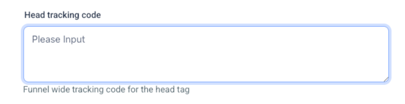 GoHighLevel head tracking code interface for adding schema markup