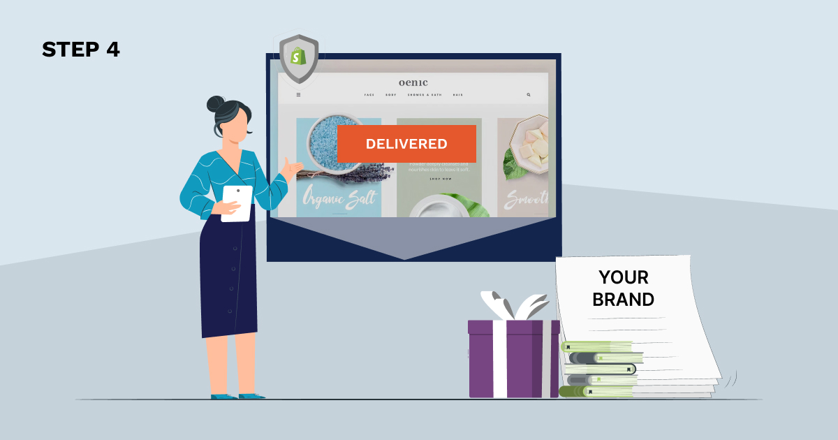 Step 4 White label Delivery Under Your Brand