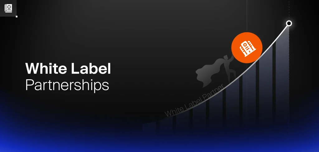 Illustration showing business growth through remote white label partnerships