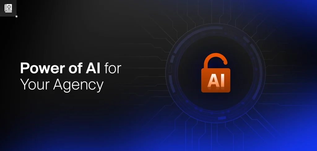 Illustration representing AI-powered tools and automation for digital marketing agencies
