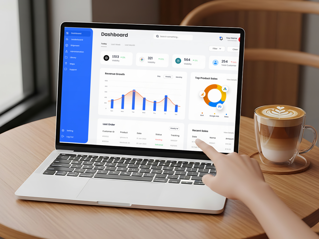 AI-powered analytics dashboard for search visibility, SEO insights, and marketing performance