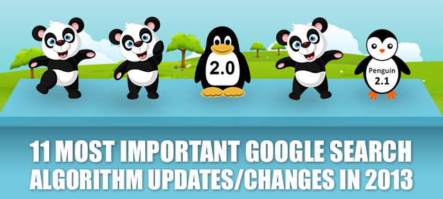 11 Most Important Google Search Algorithm Updates/Changes in 2013 [INFOGRAPHIC]