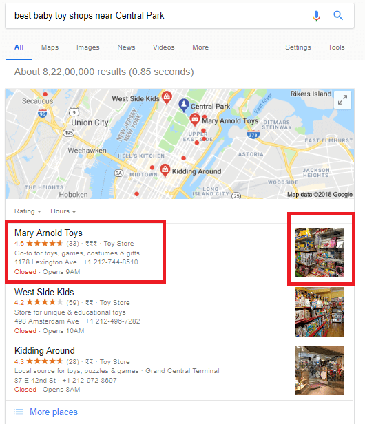 Optimizing for local search can help in improving your ranking in voice searches