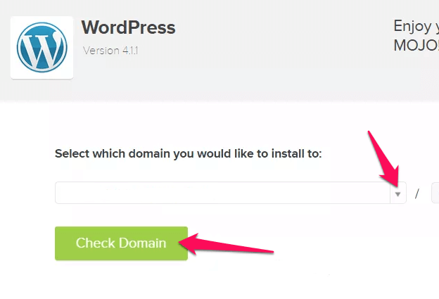 Check Domain for WordPress Installation in Bluehost cPanel