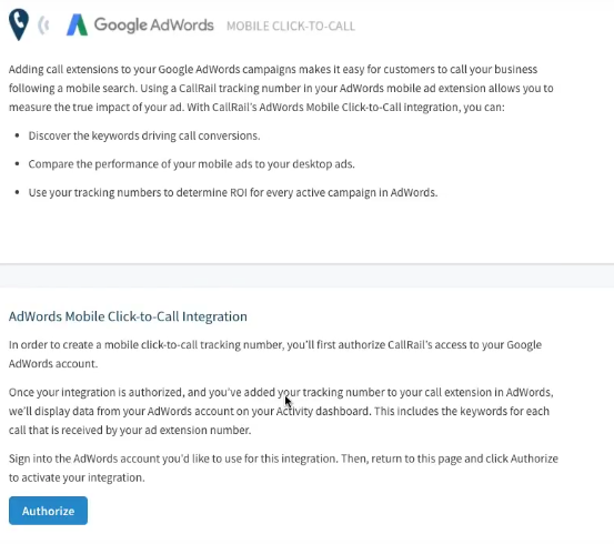 Authorize Your Google Adwords Account