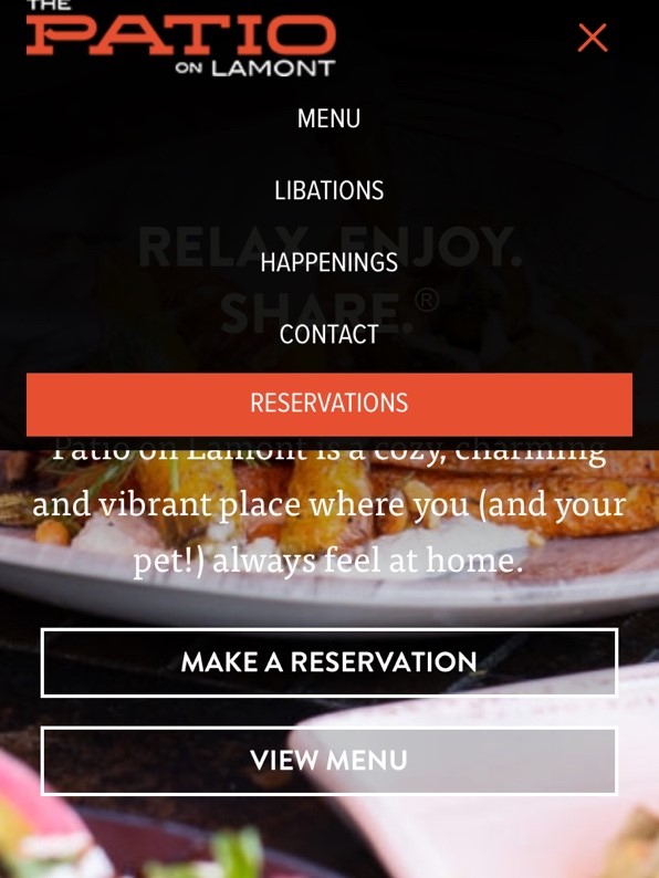 Better Example of How A Restaurants Website
