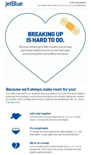 JetBlue Email Marketing Campaign