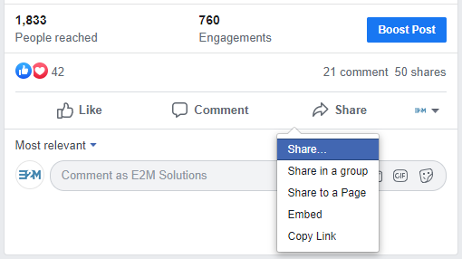 How to Share a Post on Facebook?