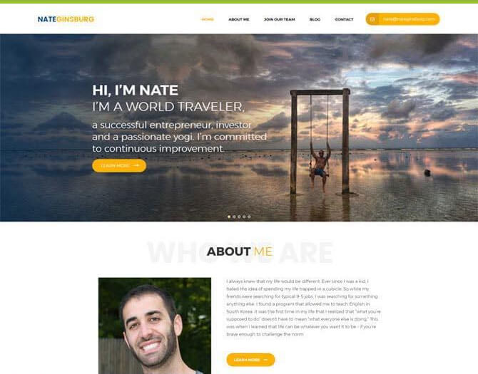 Nate Ginsburg Personal Website