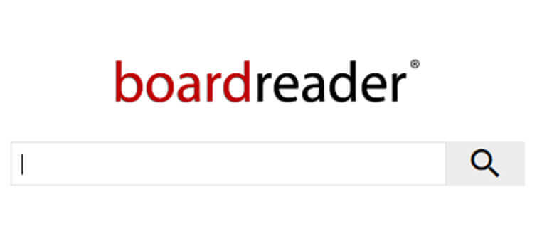 using Boardreader to find mentions