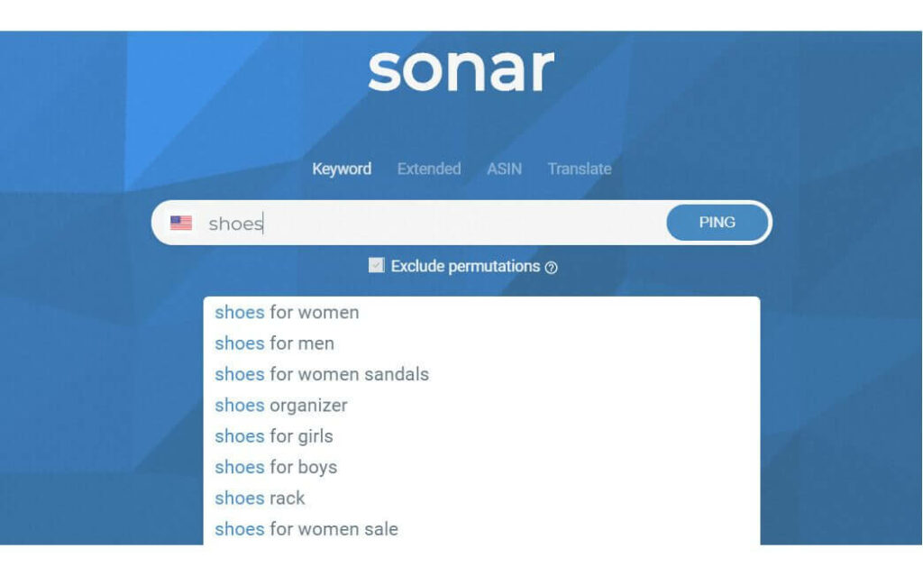 using Sonar tool to search for keywords
