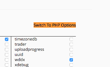 Switch to PHP Options in wpengine.com