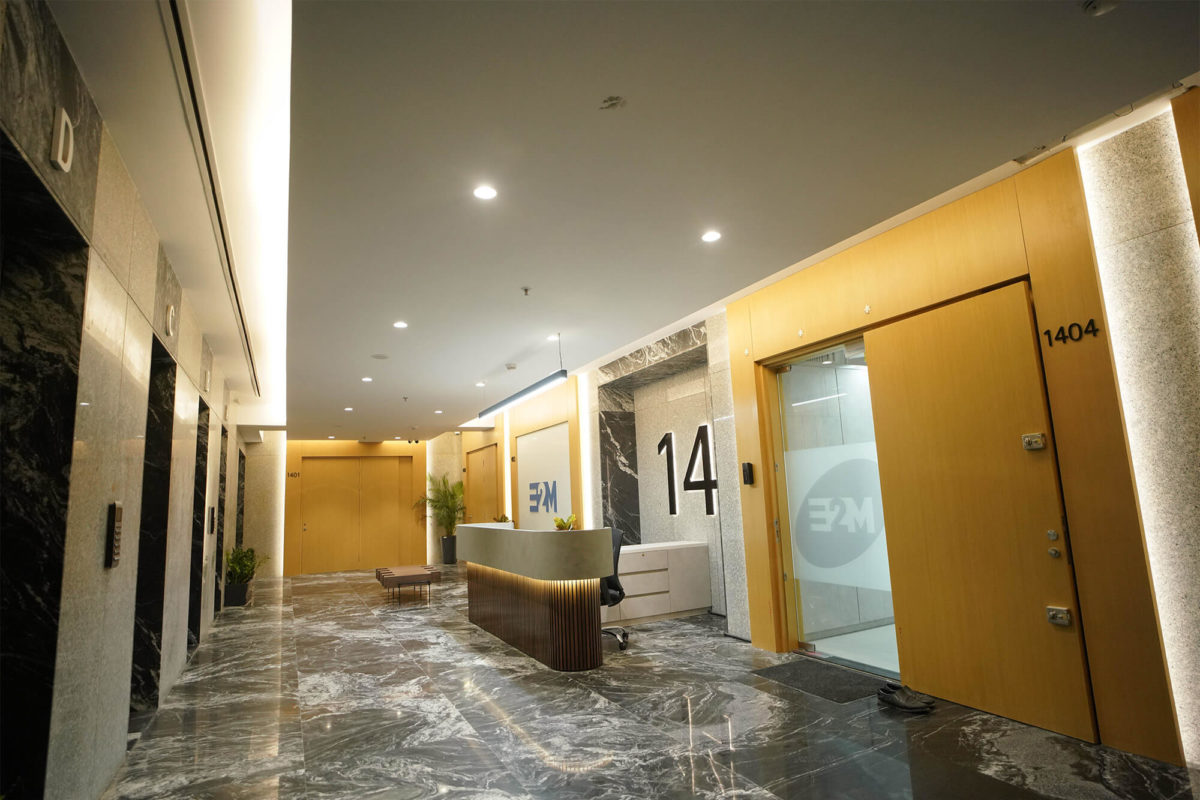 Welcoming Environment of E2M Solutions - Office Entrance & Reception Area