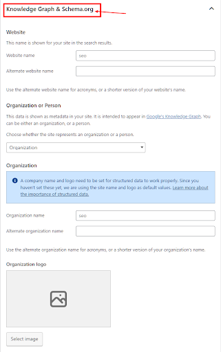 Knowledge Graph And Schema Settings